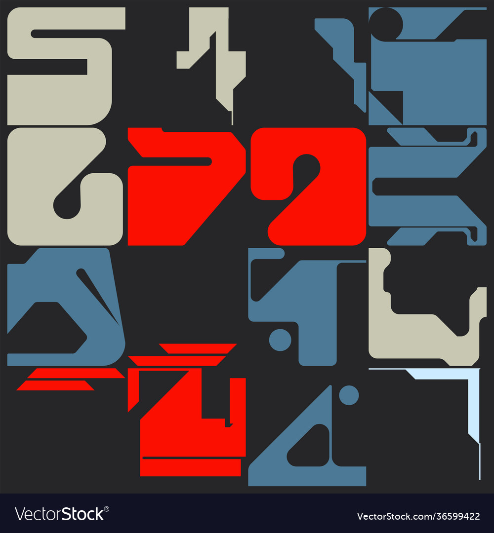 Technology abstract pattern design vector image Technology abstract pattern design