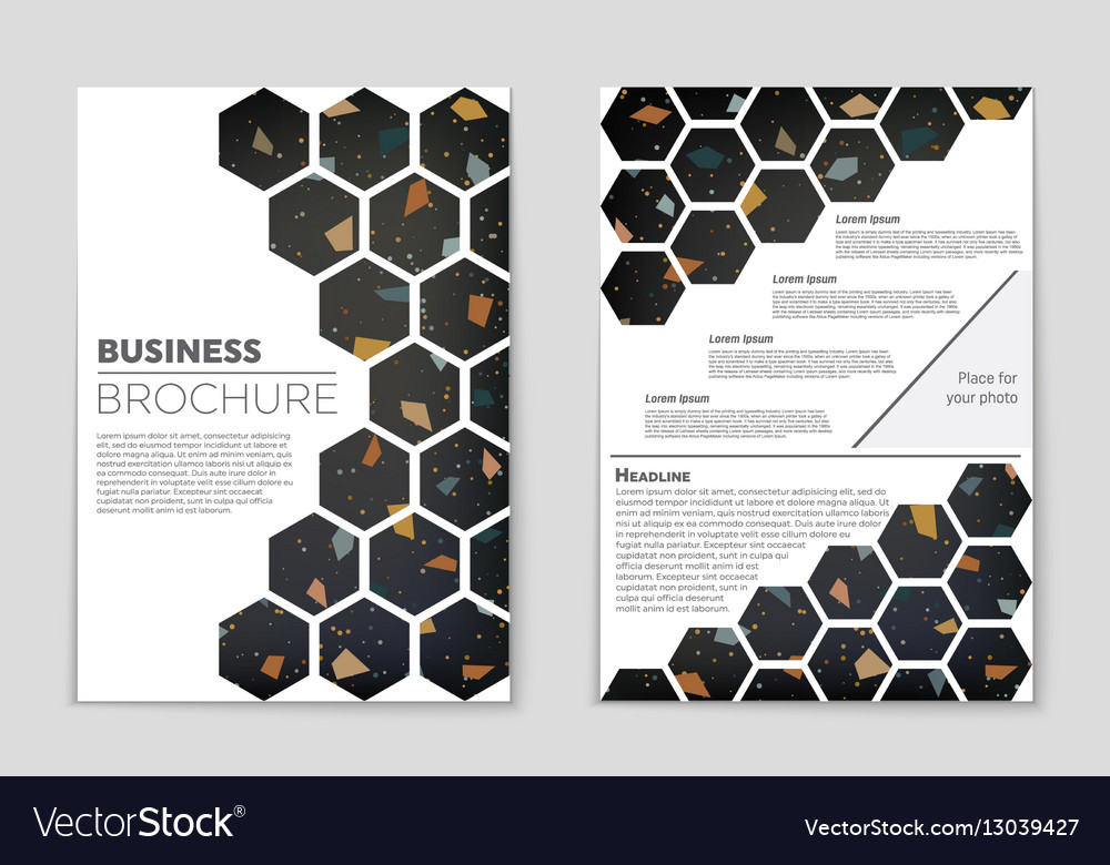 Abstract layout background set for art