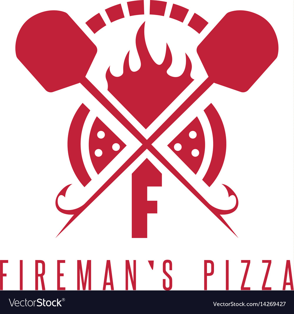 Firemans pizza concept with oven and peels