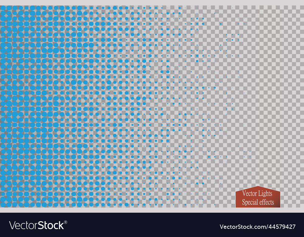 Halftone pattern blue the circles vector image Halftone pattern blue the circles