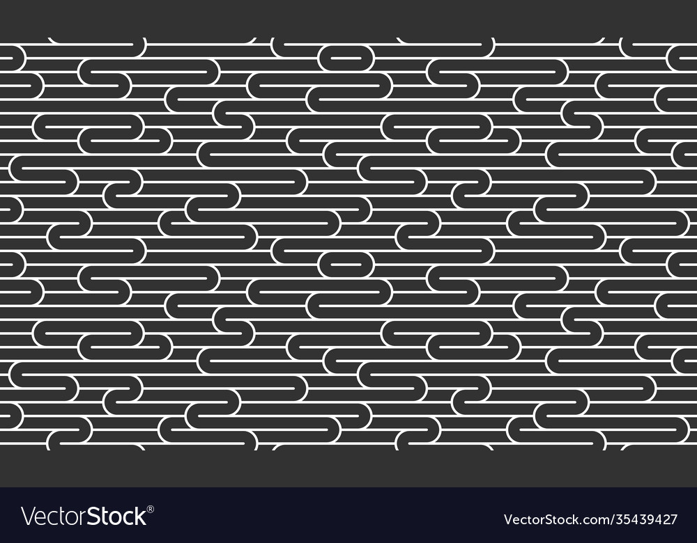 Lined seamless pattern with twisted lines Vector Image Lined seamless pattern with twisted lines
