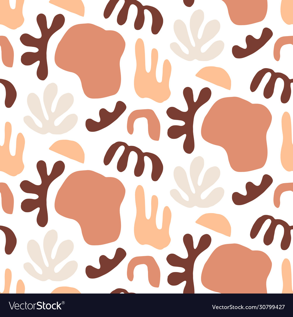 Modern natural abstractions seamless pattern Vector Image