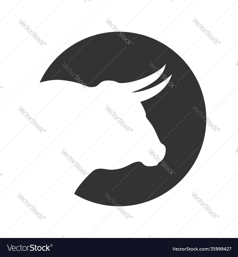Ox head vector image Ox head