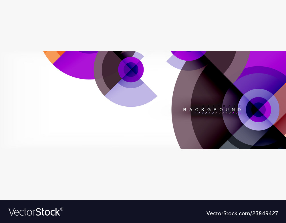 Round circles and triangles abstract background vector image Round circles and triangles abstract background