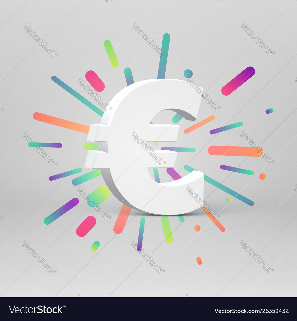 3d character from a fontset with colorful vector image 3d character from a fontset with colorful