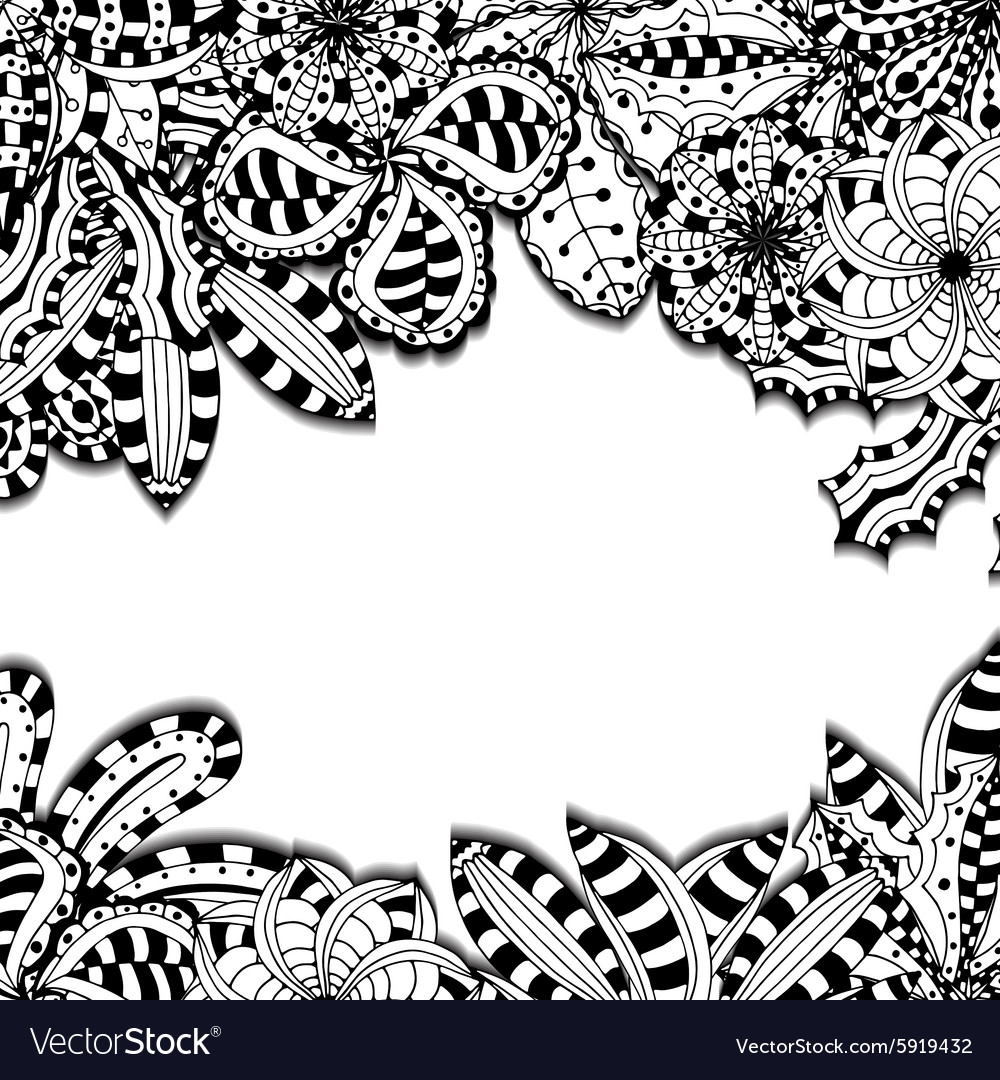 Abstract decorative background frame with shadow