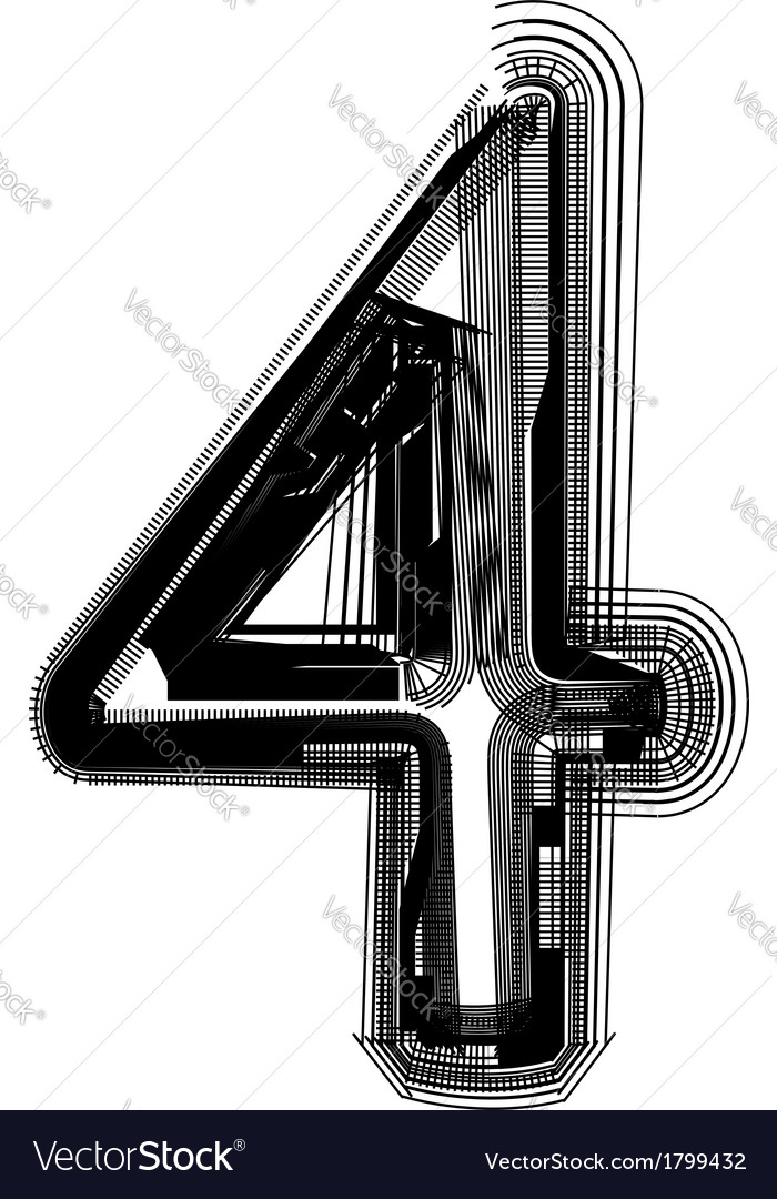 Abstract font number 4