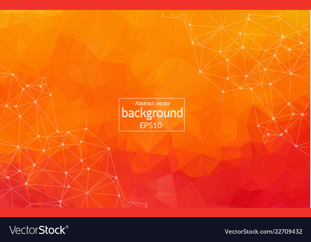 Abstract orange geometric polygonal background