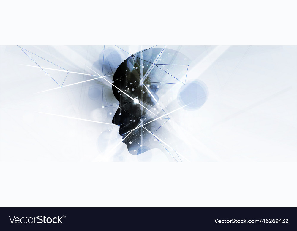 Artificial intelligence technology web background