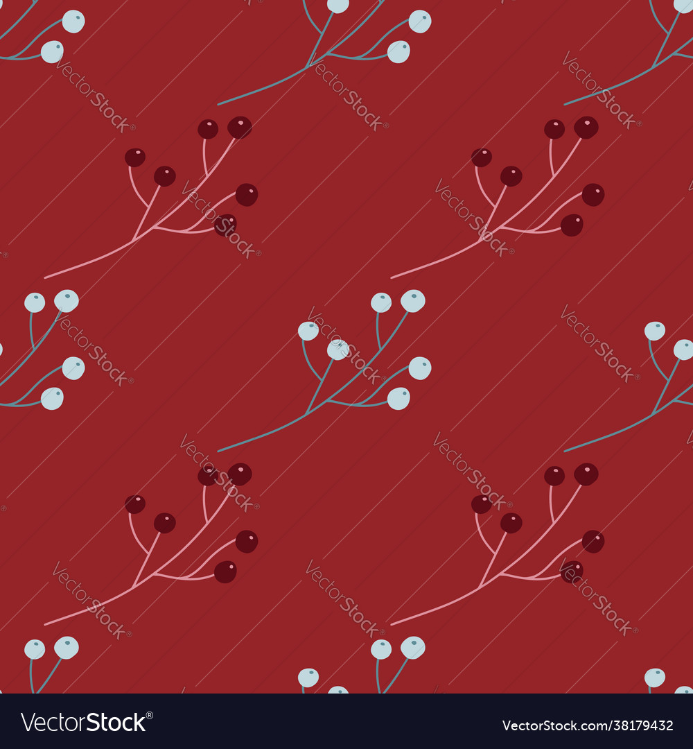 Bloom seamless pattern in minimalistic style vector image Bloom seamless pattern in minimalistic style