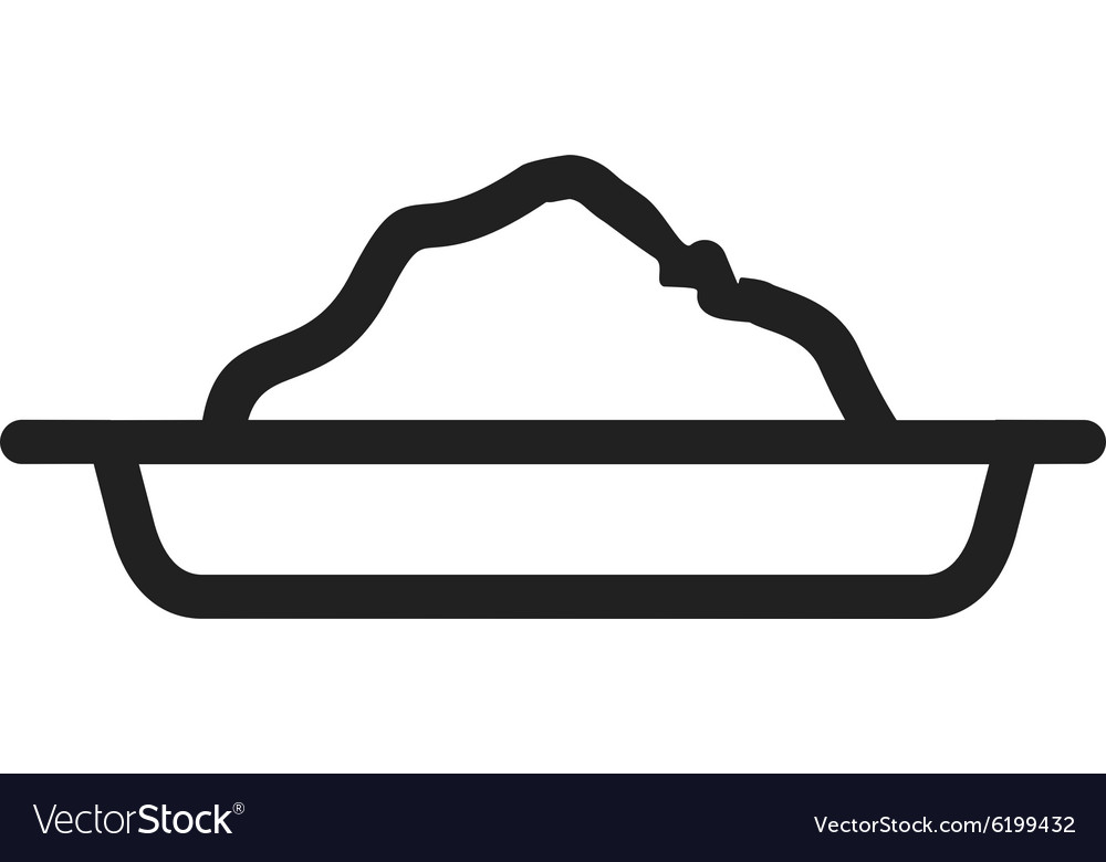 Cement tray Royalty Free Vector Image - VectorStock