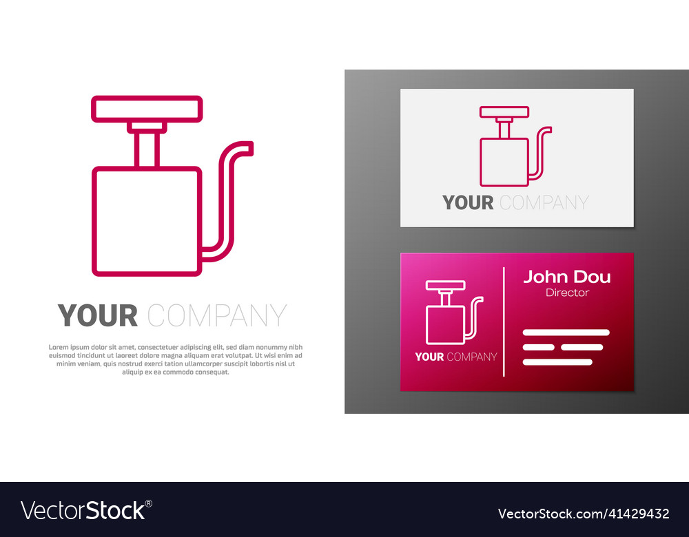 Logotype line handle detonator for dynamite icon