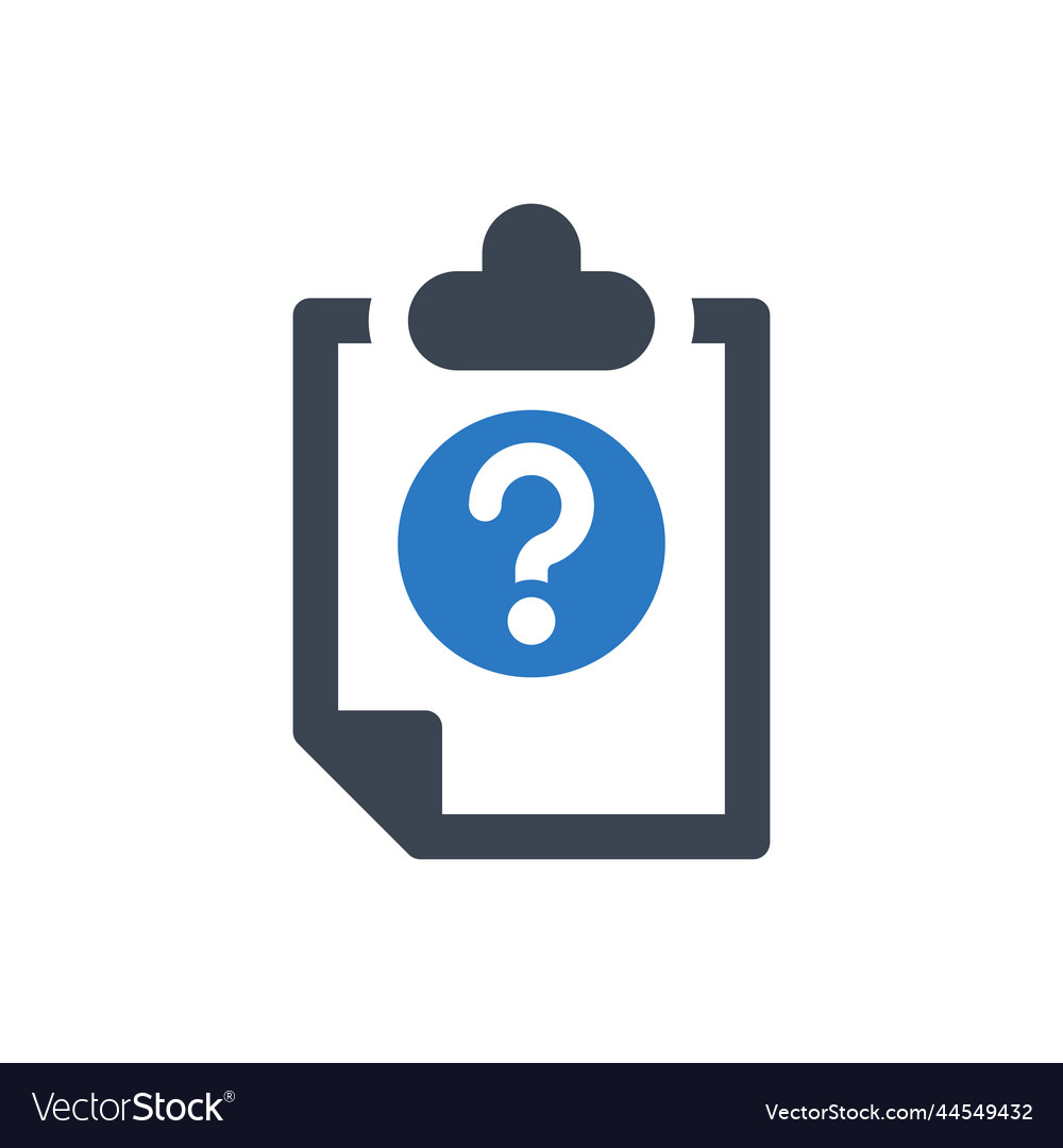 Quiz icon Royalty Free Vector Image - VectorStock