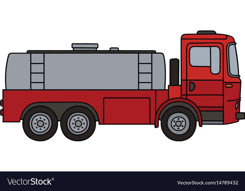 Red tank truck