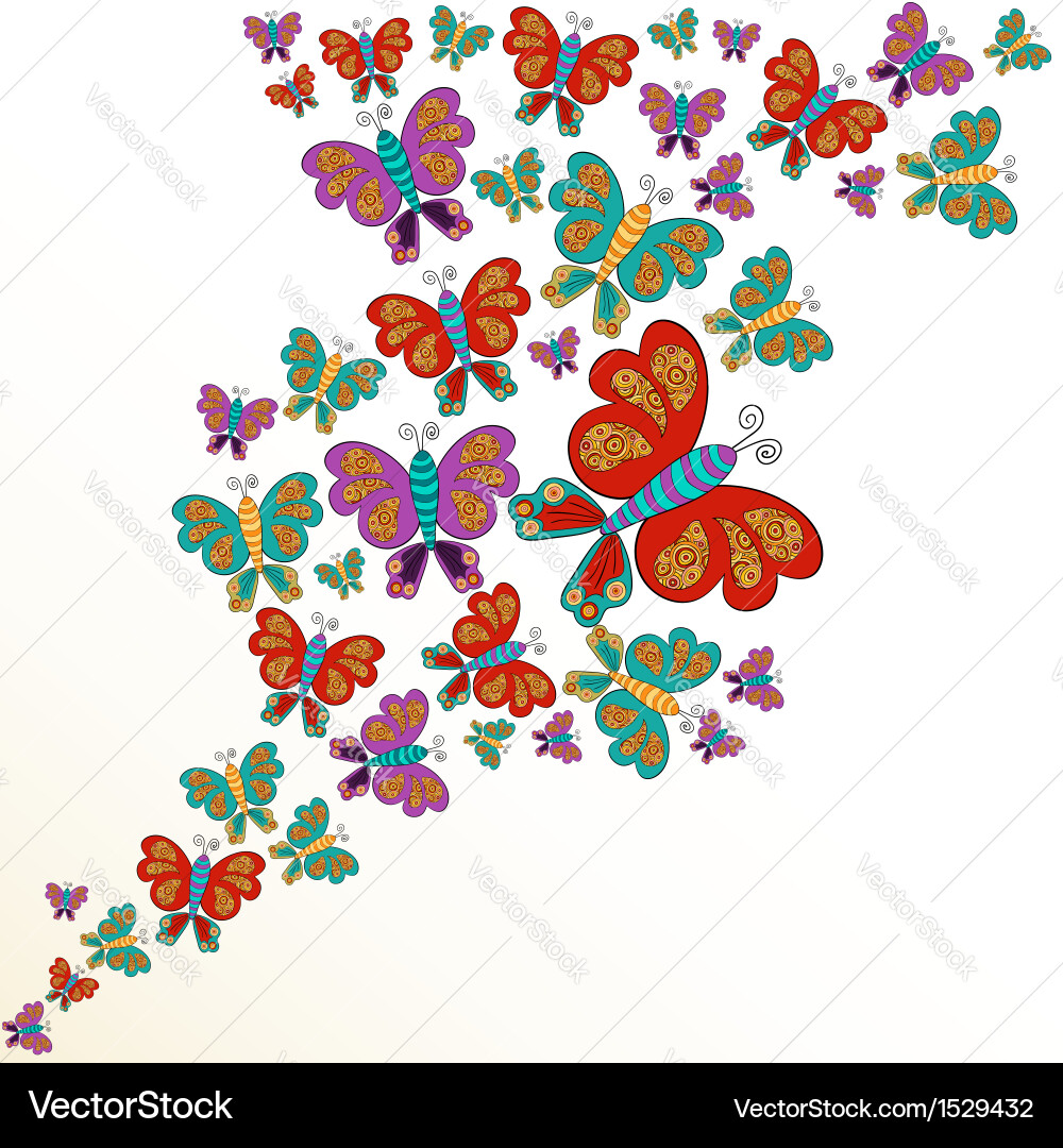 Spring butterfly splash Royalty Free Vector Image