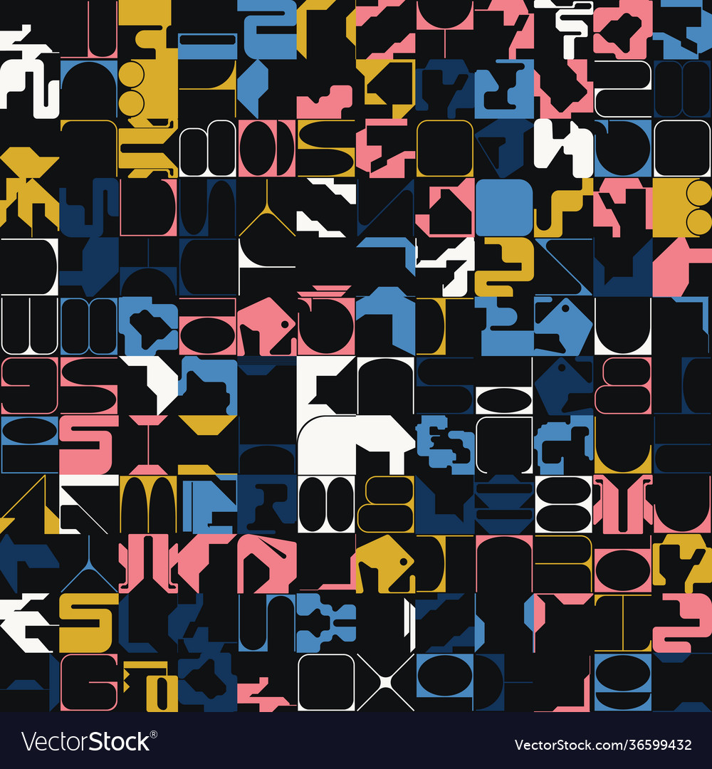 Technology abstract pattern design vector image Technology abstract pattern design