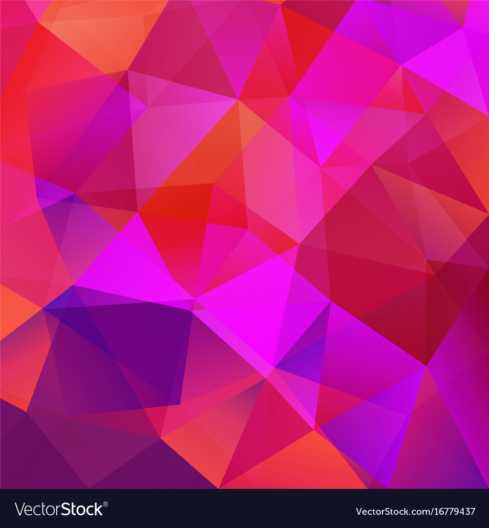 Abstract triangular mosaic red background