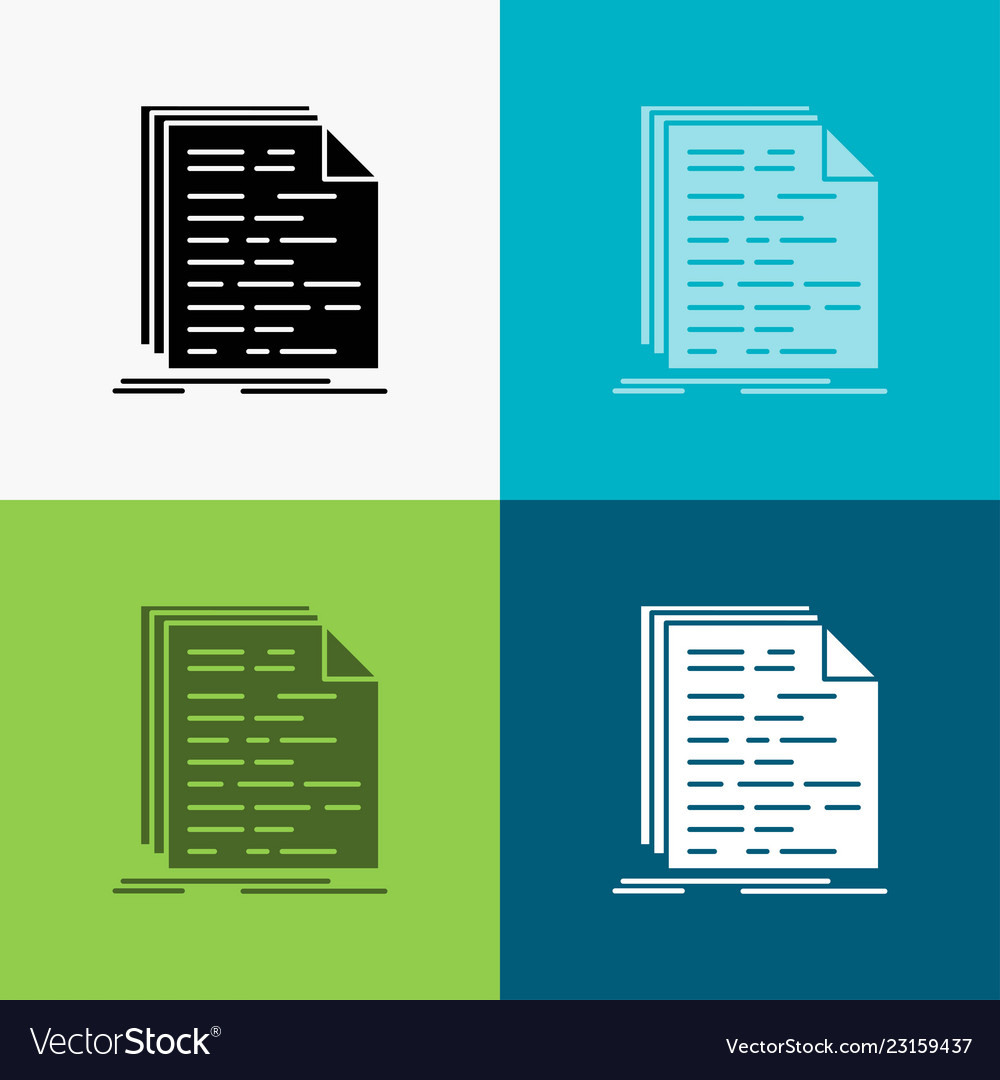 Code Codierung doc Programmier Skript-Symbol über vector image Code Codierung doc Programmier Skript-Symbol über