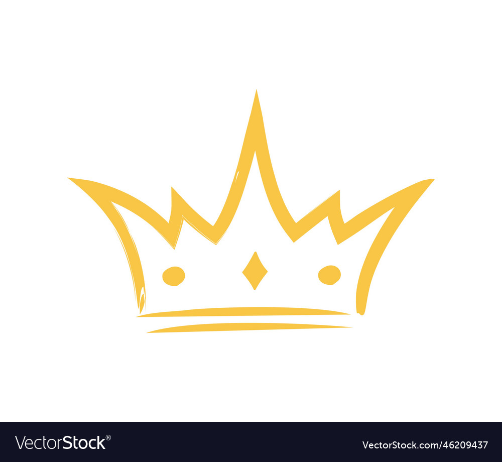 Crown doodle icon