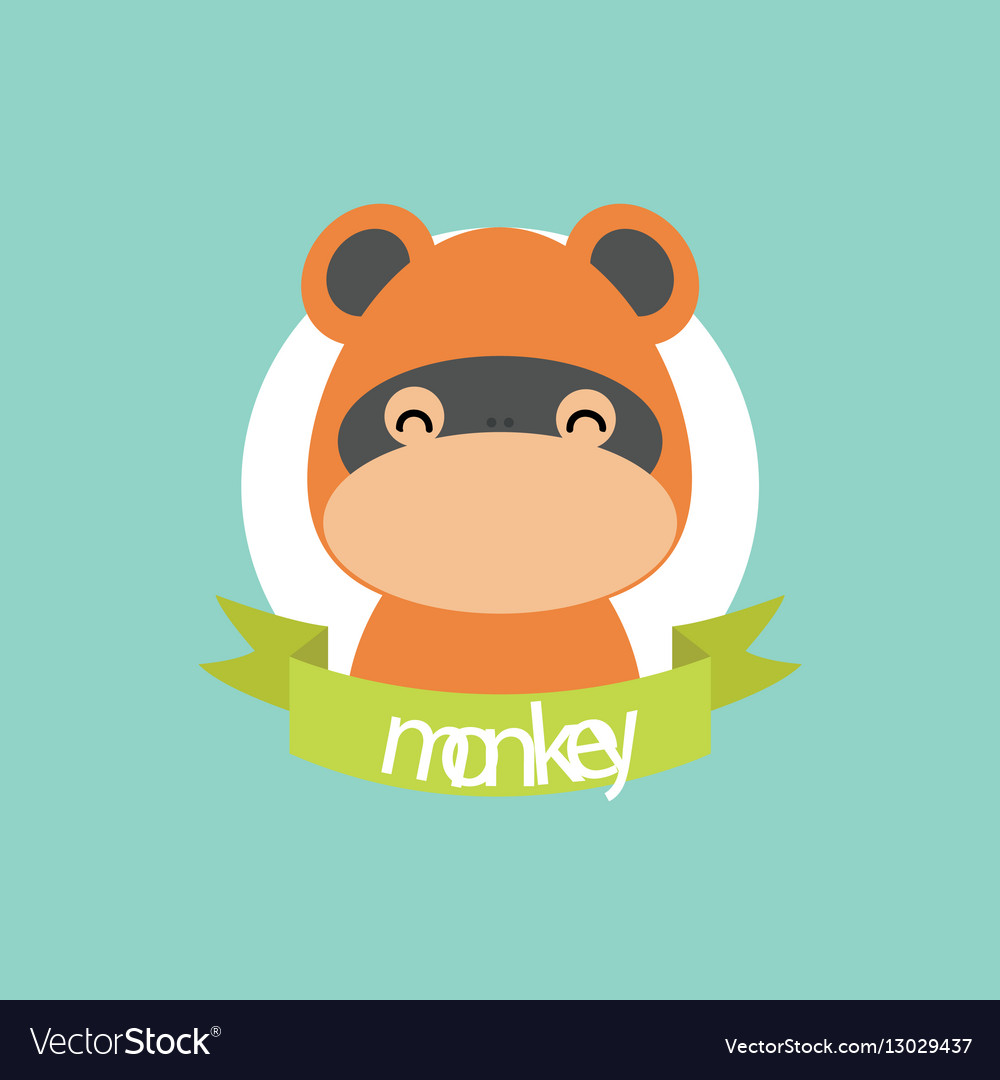 Cute cartoon monkey Royalty Free Vector Image - VectorStock