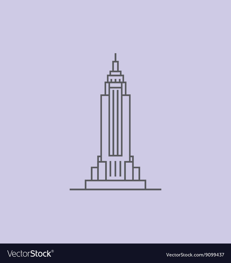 empire state building royalty free vector image