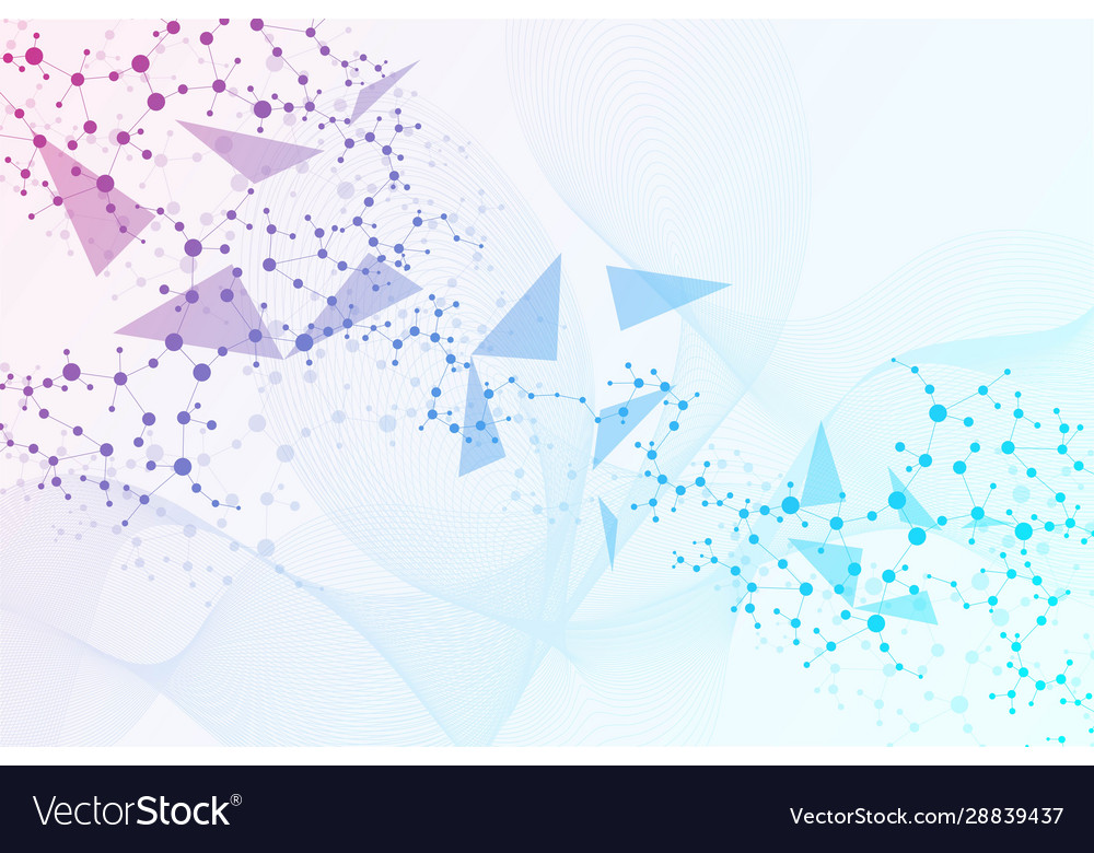 Geometric abstract background with connected line vector image Geometric abstract background with connected line