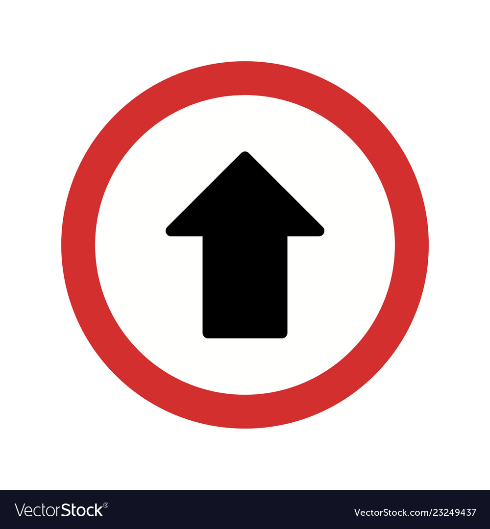 Go straight ahead icon