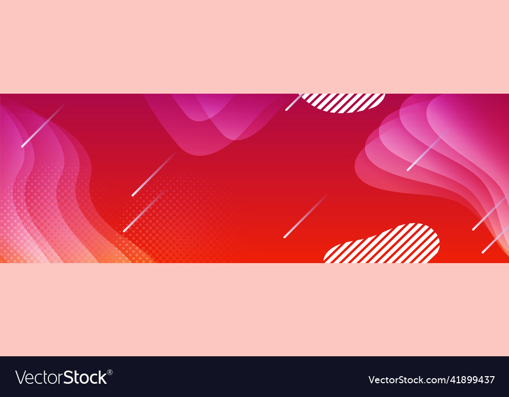 Modern memphis gradient red colorful abstract Vector Image