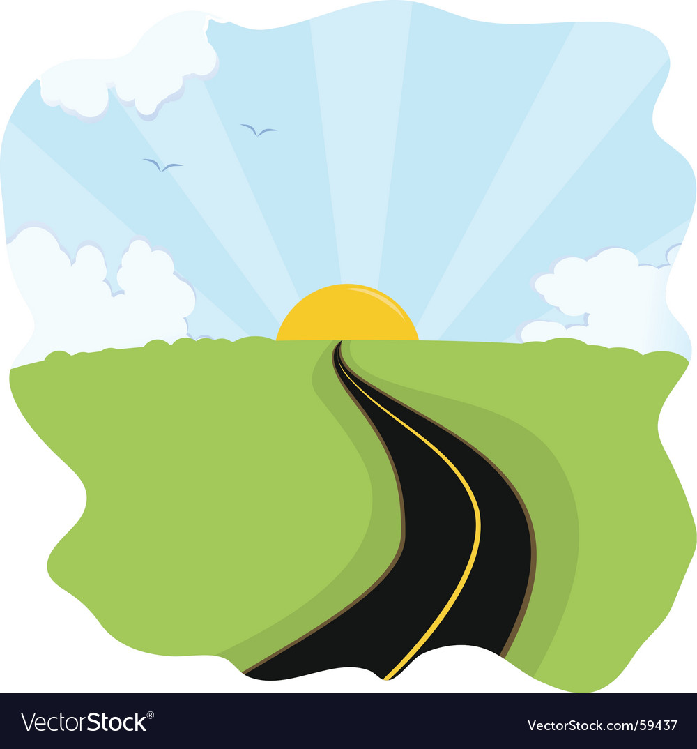 Road To Future Royalty Free Vector Image Vectorstock