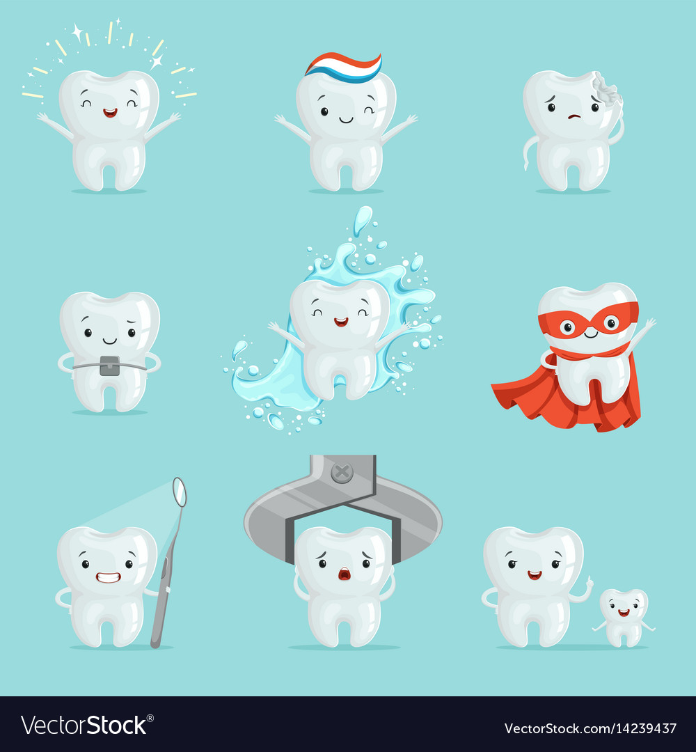 Smiling Teeth with Emotion Set