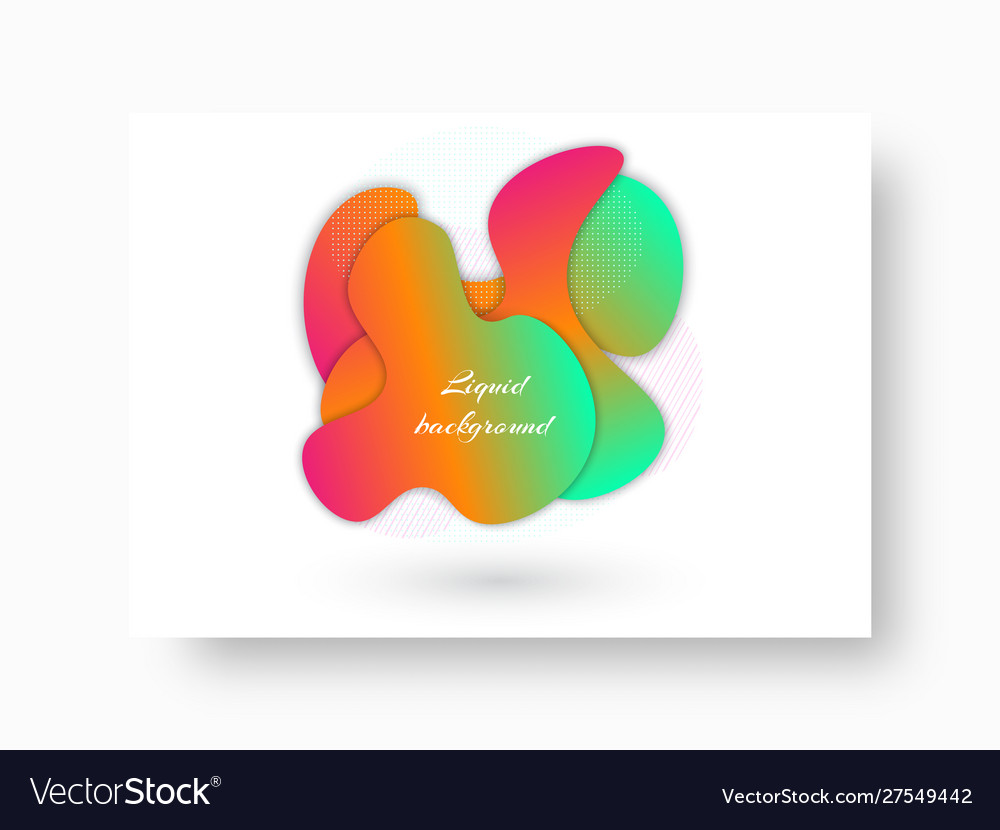 Bright shapes on a rectangular background vector image Bright shapes on a rectangular background