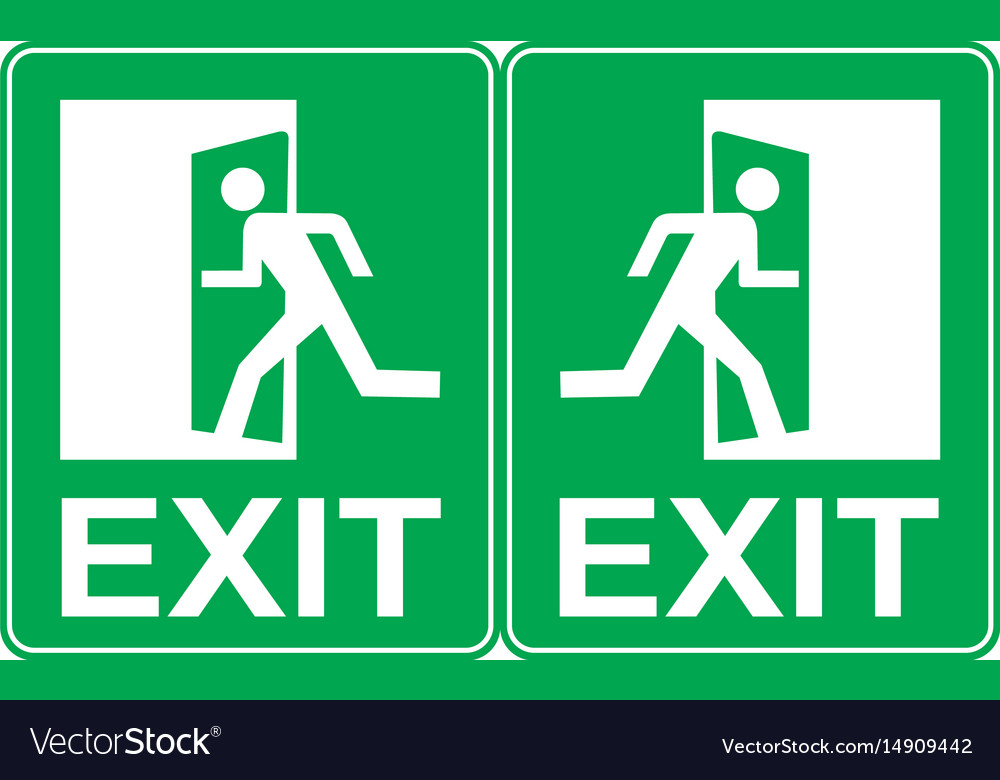 Emergency exit sign