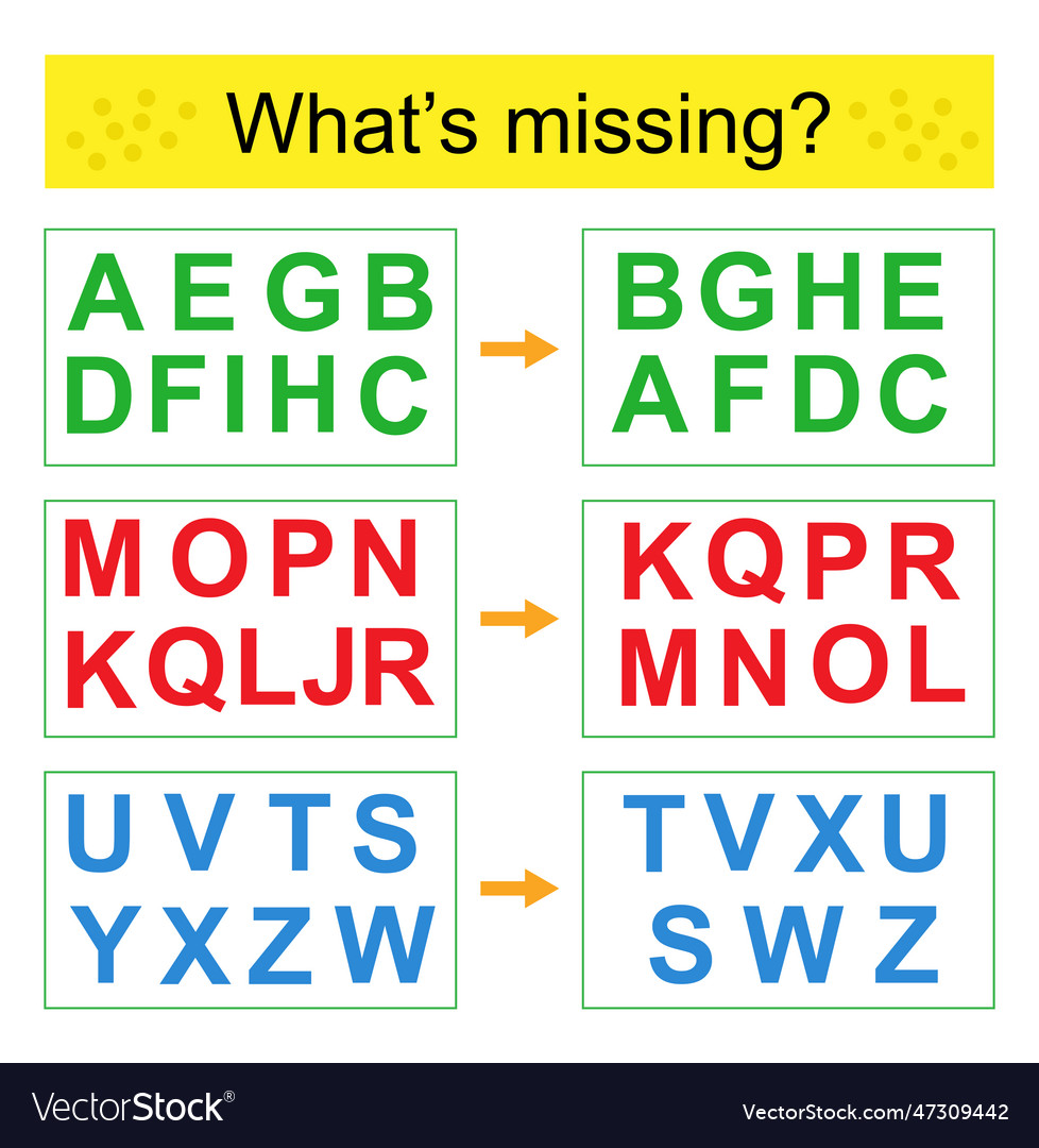Puzzle game task for the development of attention vector image Puzzle game task for the development of attention