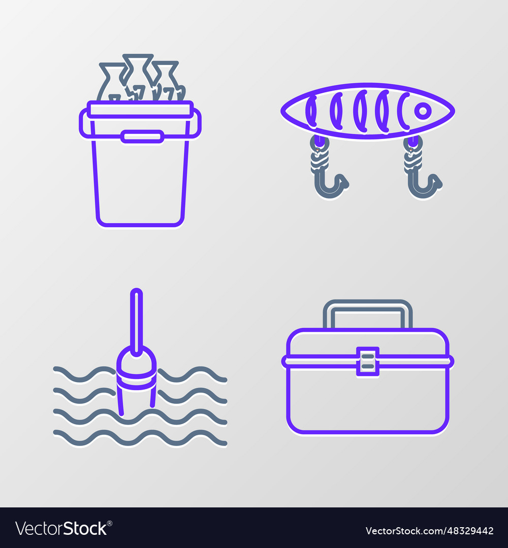 Set line case or box container for wobbler
