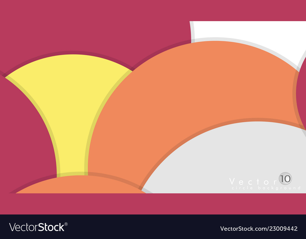 Simple and colorful circles background design vector image Simple and colorful circles background design