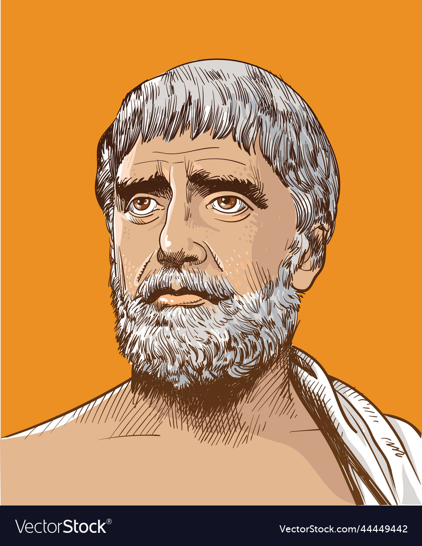 Thales of miletus gold Royalty Free Vector Image