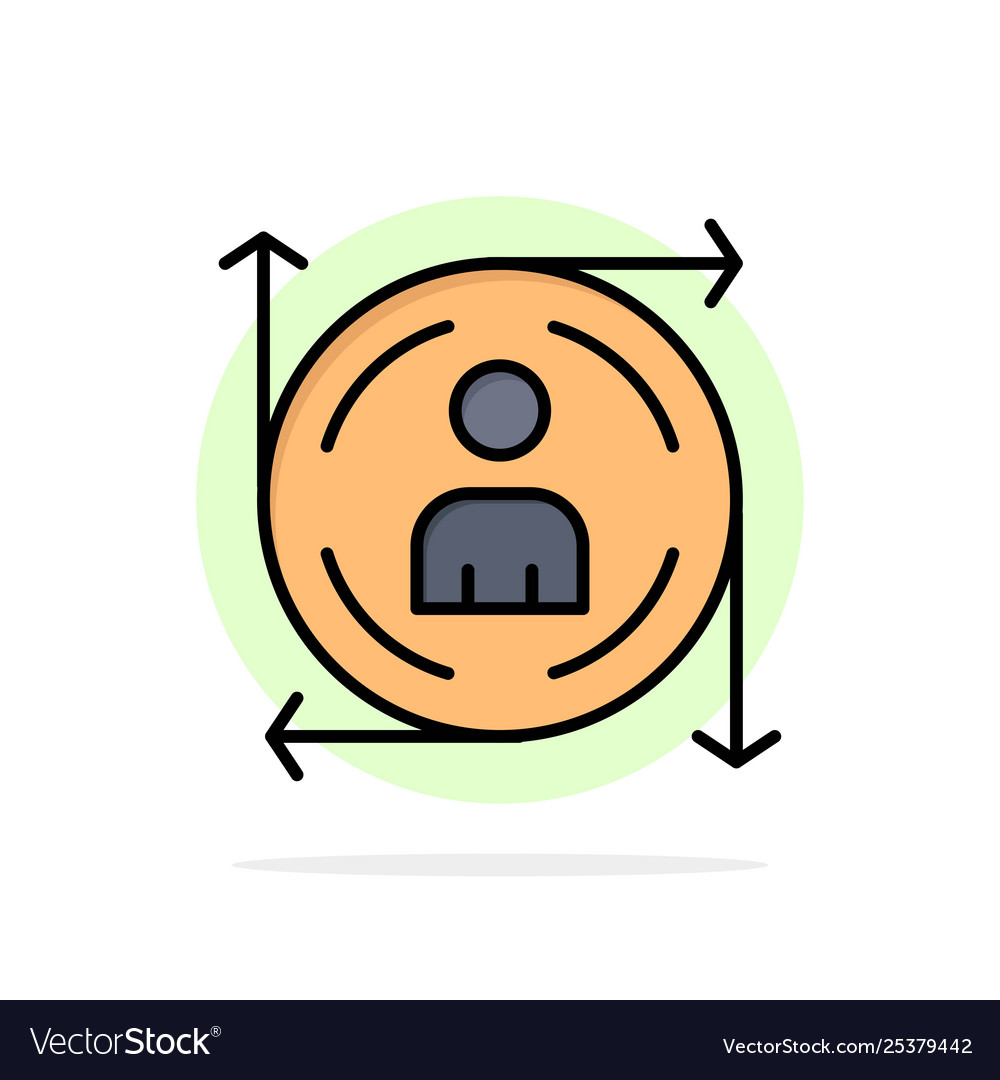 User predication arrow path abstract circle vector image User predication arrow path abstract circle