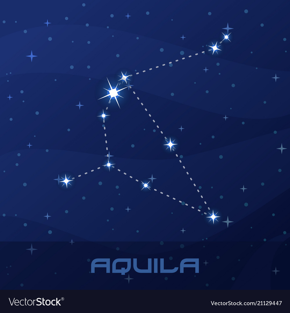 Aquila Constellation - Eagle in Night Sky