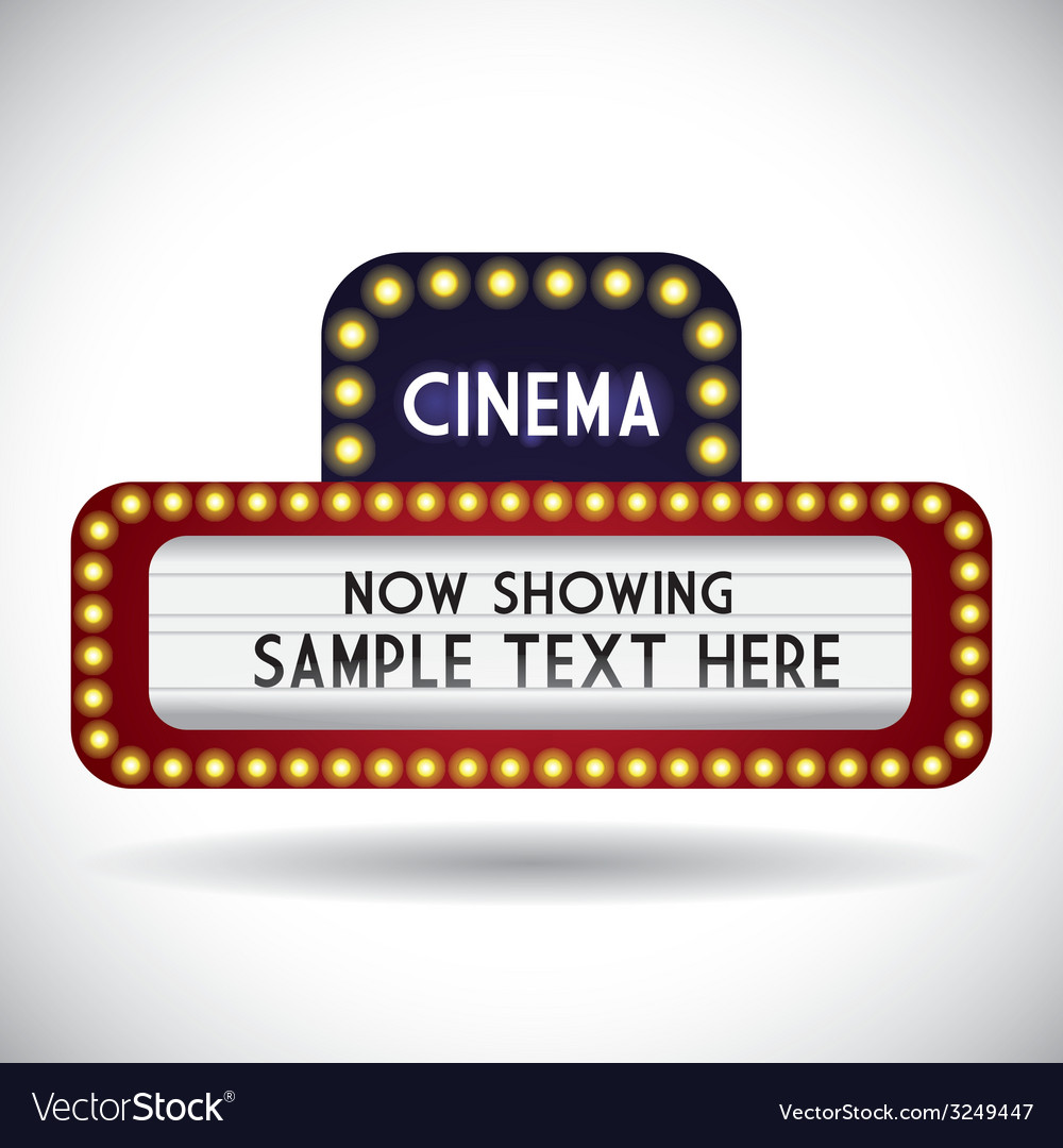 Cinema design Royalty Free Vector Image - VectorStock