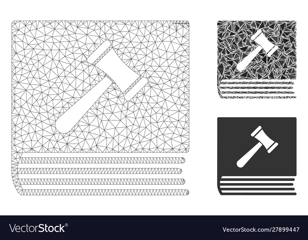 Code conduct mesh network model vector image Code conduct mesh network model