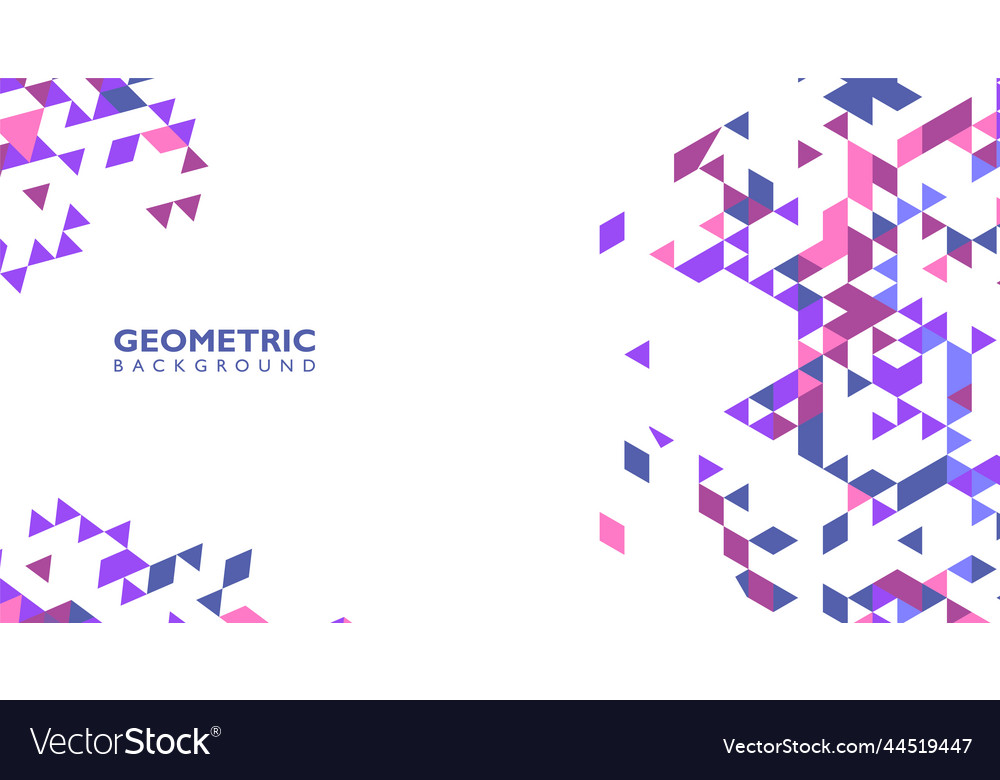 Flat geometric abstract shapes background