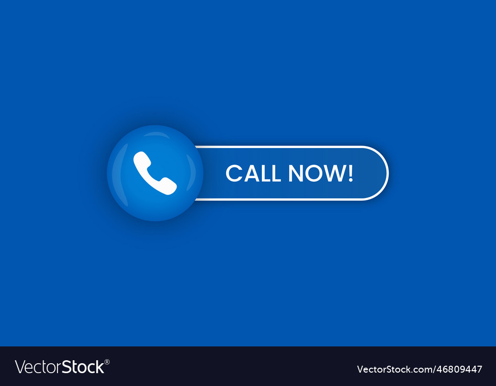 Glossy call icon label with user name