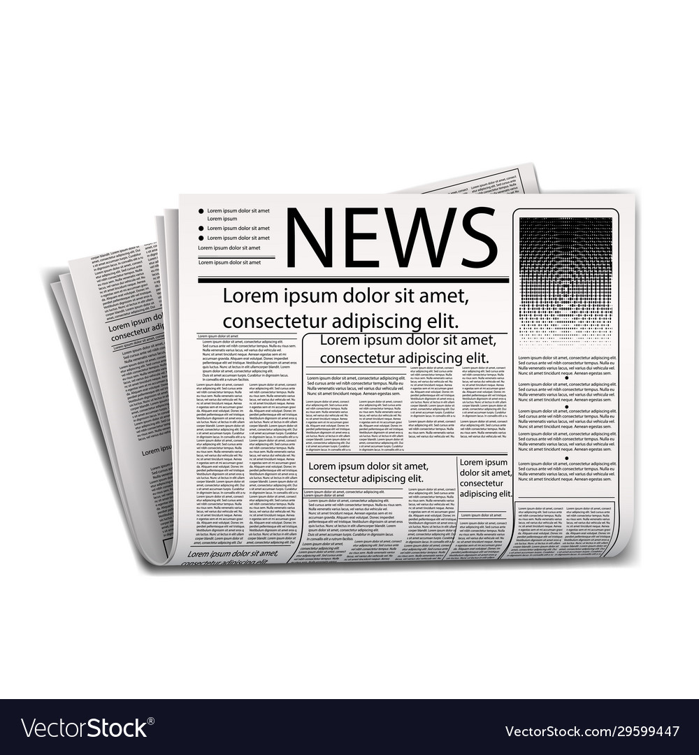 Newspaper Royalty Free Vector Image - VectorStock