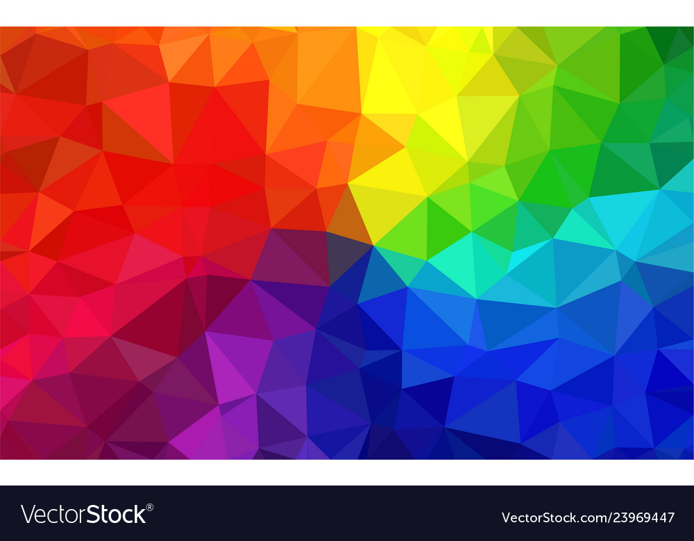 Polygon multicolor background Royalty Free Vector Image