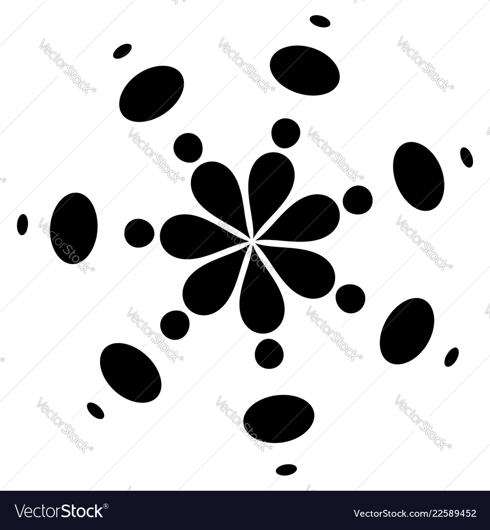 Abstract circular dotted element vector image Abstract circular dotted element