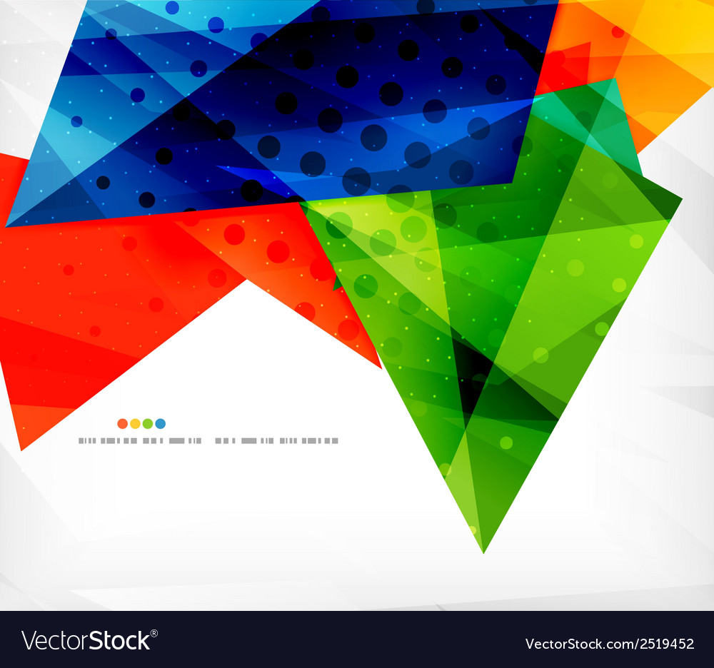 Abstract colorful overlapping composition Vector Image