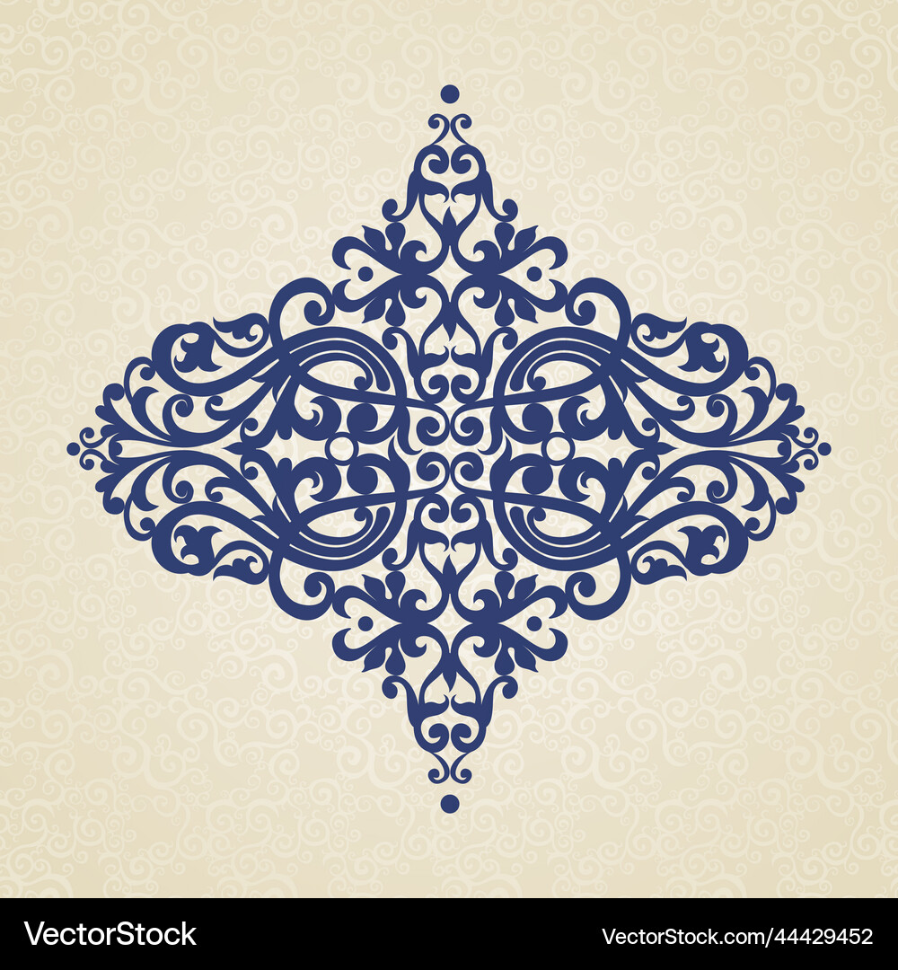 Baroque ornament in victorian style Royalty Free Vector