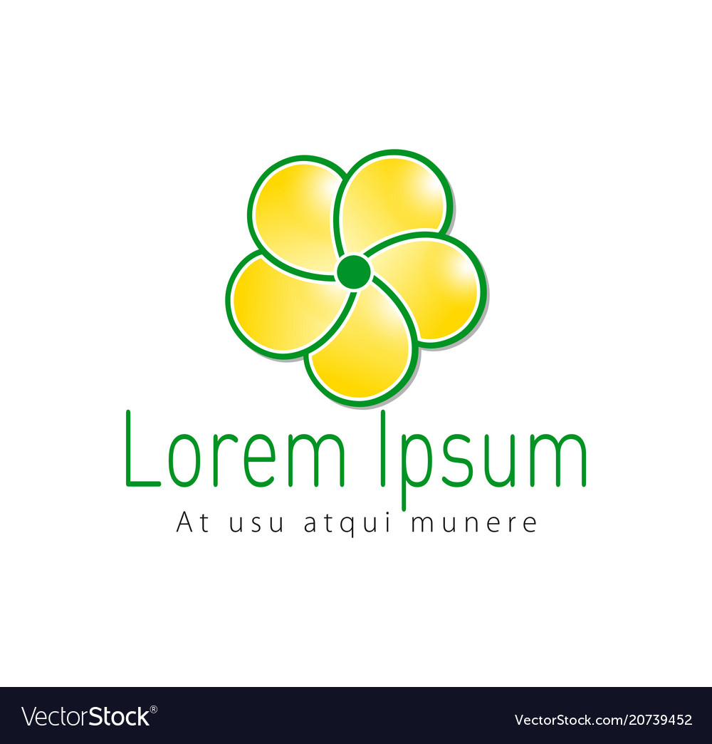 Farbiges Blumen-Logo