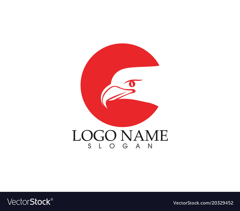 Adler Vogelzeichen abstrakte Vorlage Icons App