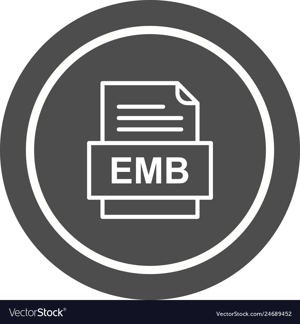 Emb file document icon